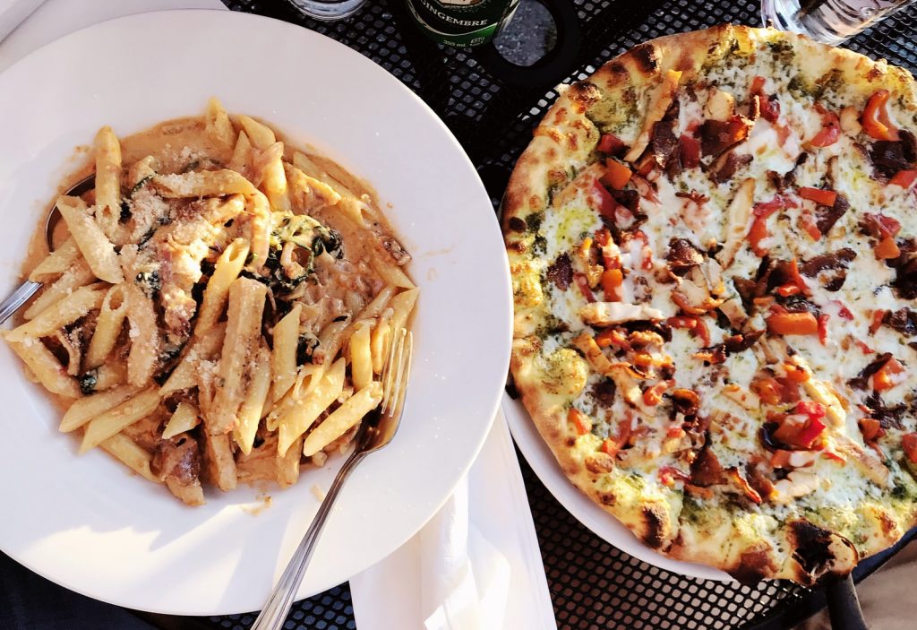 pasta and pizza