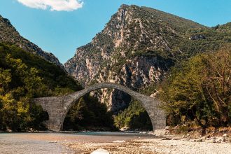 gray concrete bridge over the river