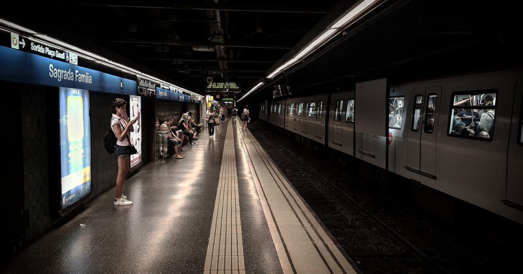 spain, barcelona, metro