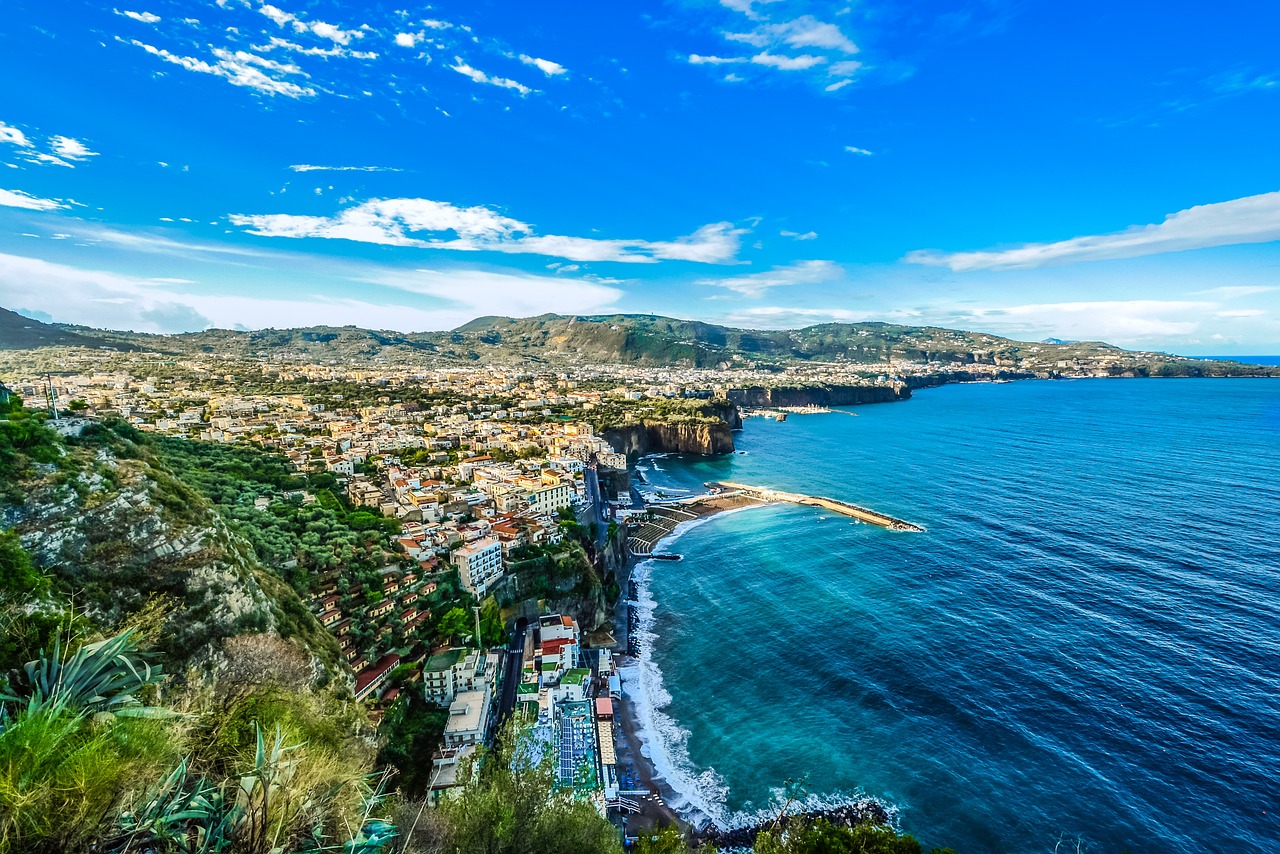 amalfi, coast, shoreline