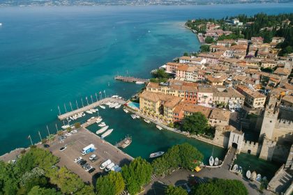 Aerial Photography of Lake Garda in Italy